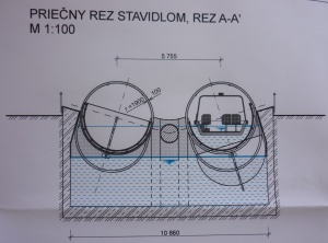 rez vahadlovej plavebnej komory